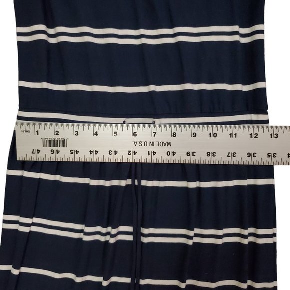 NWT Athleta XS 439149 Cressida Stripe Midi Blue White Shelf Bra Dress A18 - Picture 9 of 10